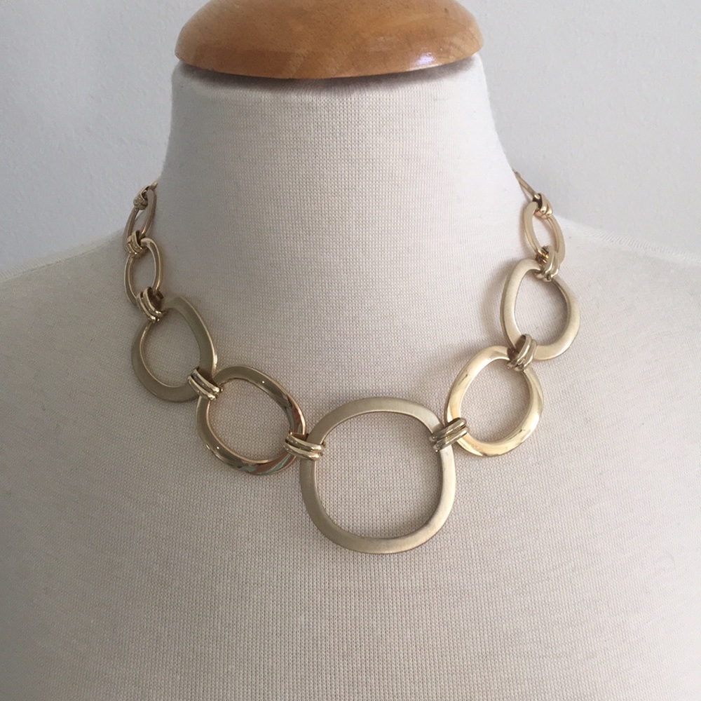 Etienne Aigner Equestrian VGUC Statement Necklace Vintage